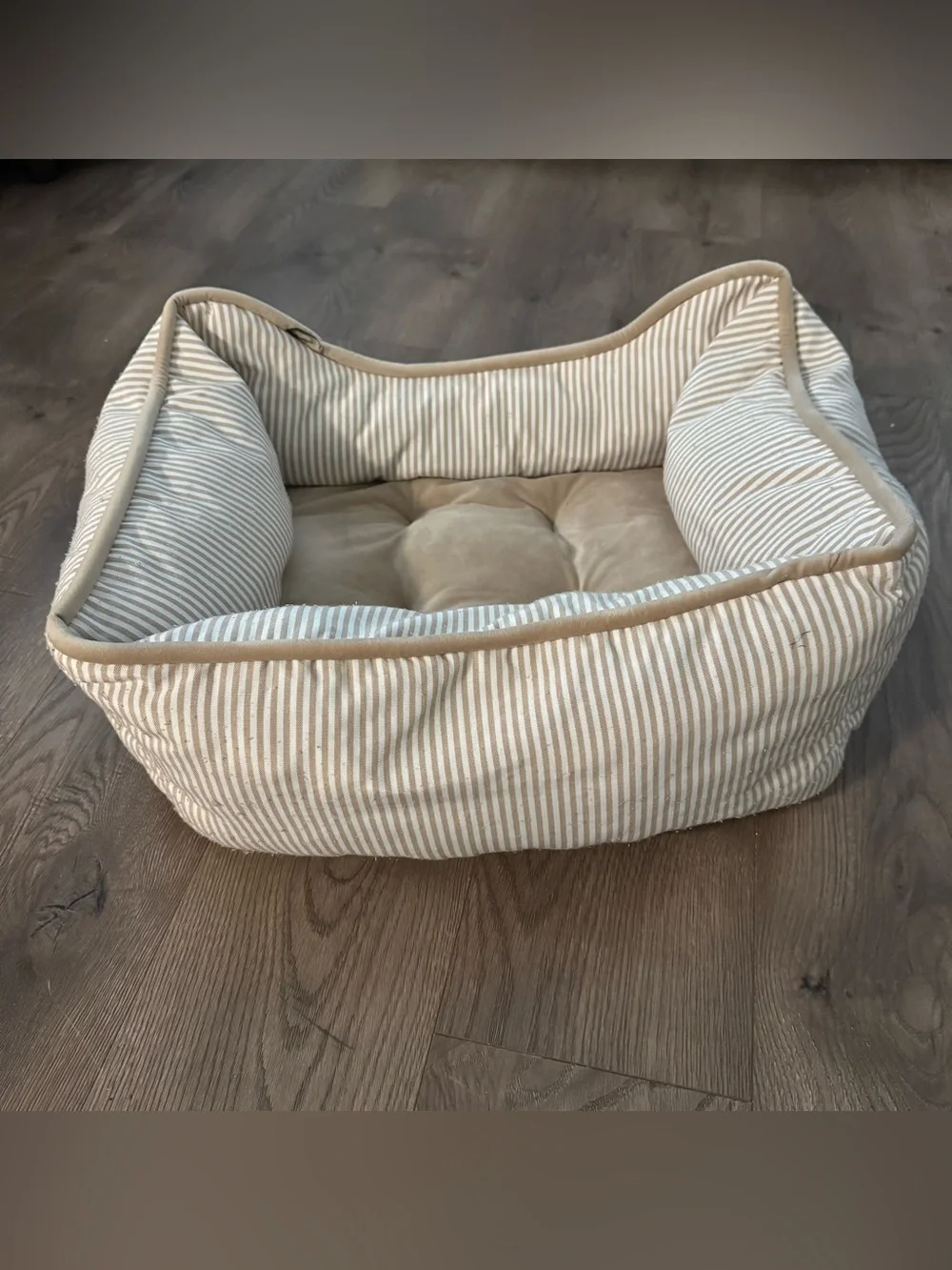 Two Dog Beds – Wicker Boutique Bed + Nandog Plush Bed – Set of